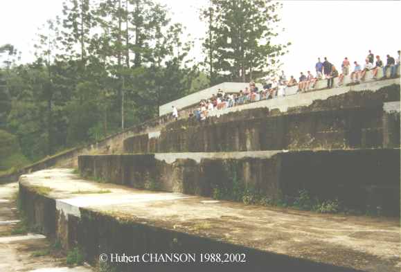 University of Queensland civil engineering students at Gold Creek dam spillway in 1998
