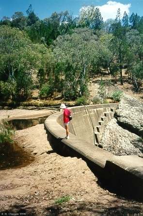 Koorawatha weir (1911) in 1997