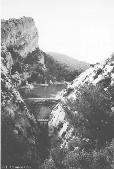 Roman dam site at Glanum